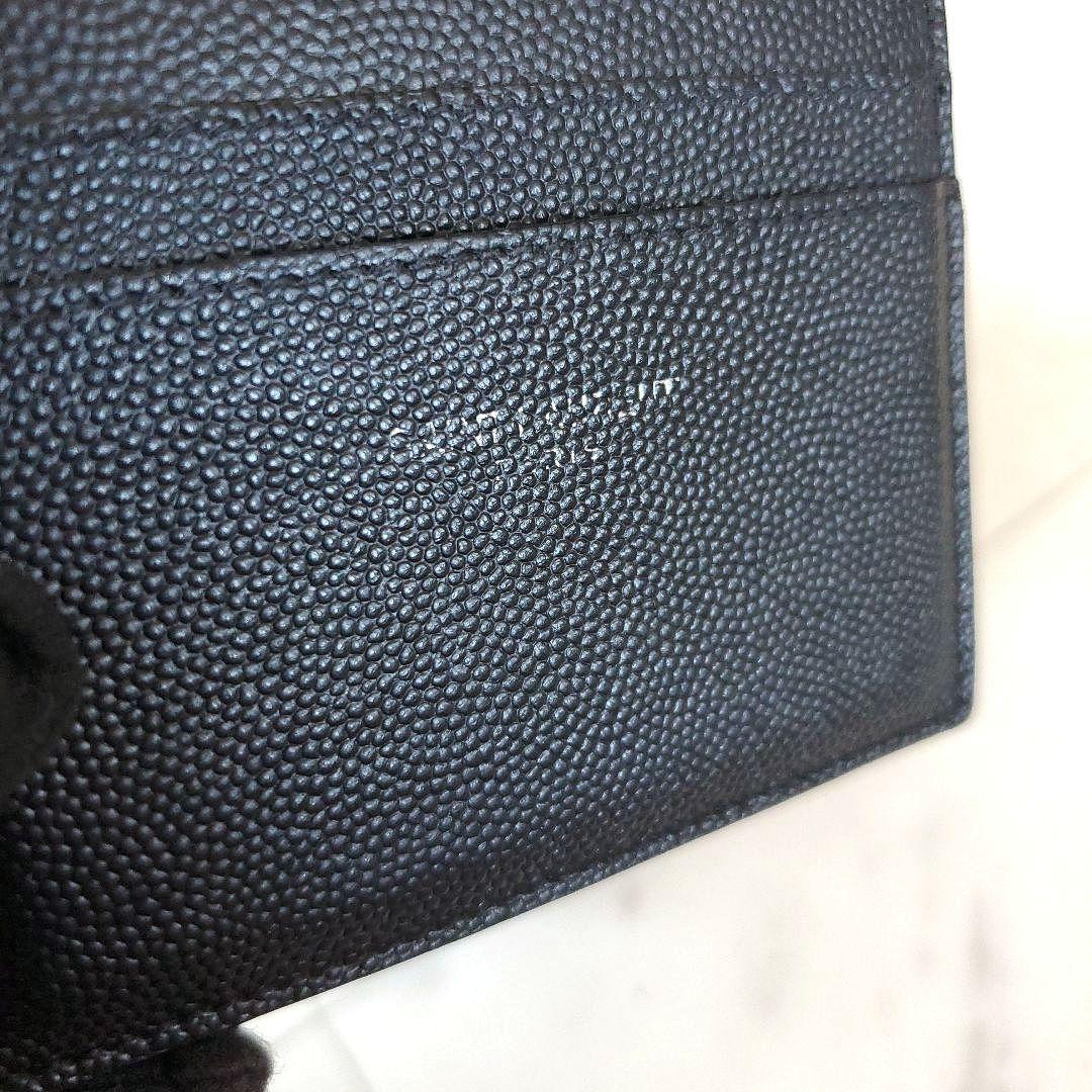 良品 サンローラン 名刺入れ カードケース キャビア Saint Laurent