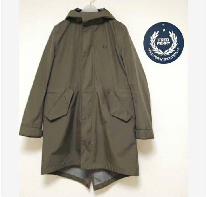 フレッドペリー◆3way！メンズ　モッズコート　ベスト内蔵◆カーキ