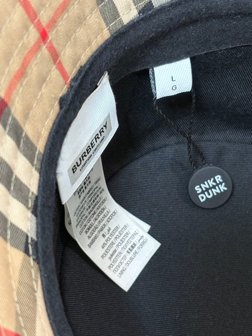 【ほぼ未使用】バーバリー ノバチェック バケットハット Lサイズ