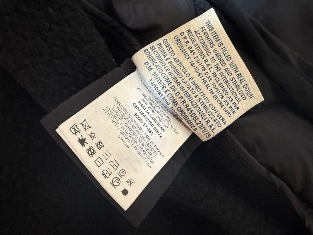 MONCLER フード付きダウンジャケット ブラック