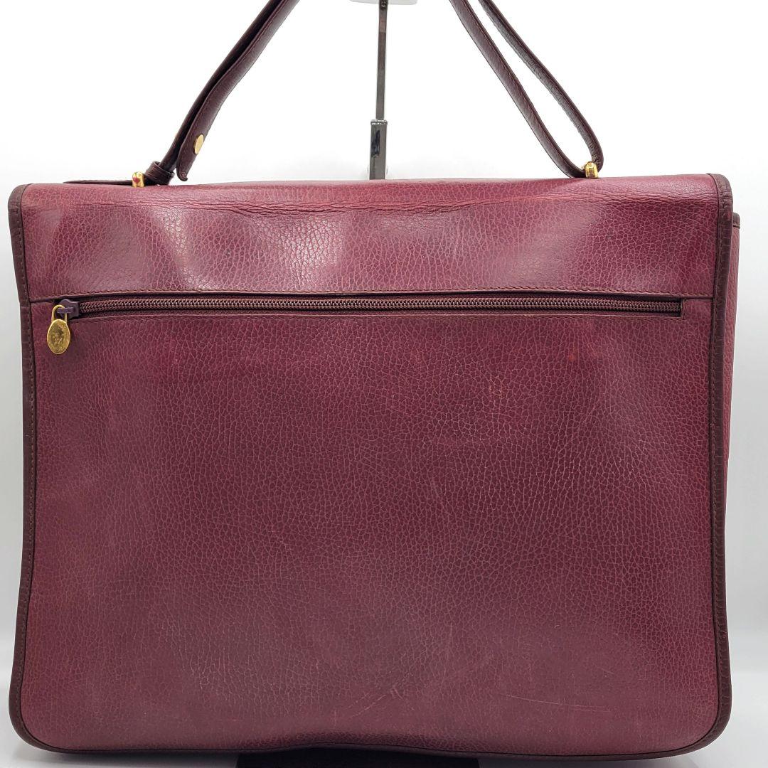 カルティエ ビジネスバッグ 2way マストライン A4 PC レザー ボルドー