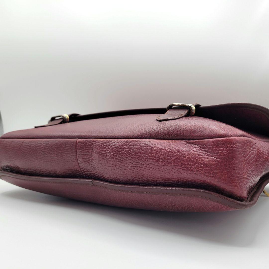 カルティエ ビジネスバッグ 2way マストライン A4 PC レザー ボルドー