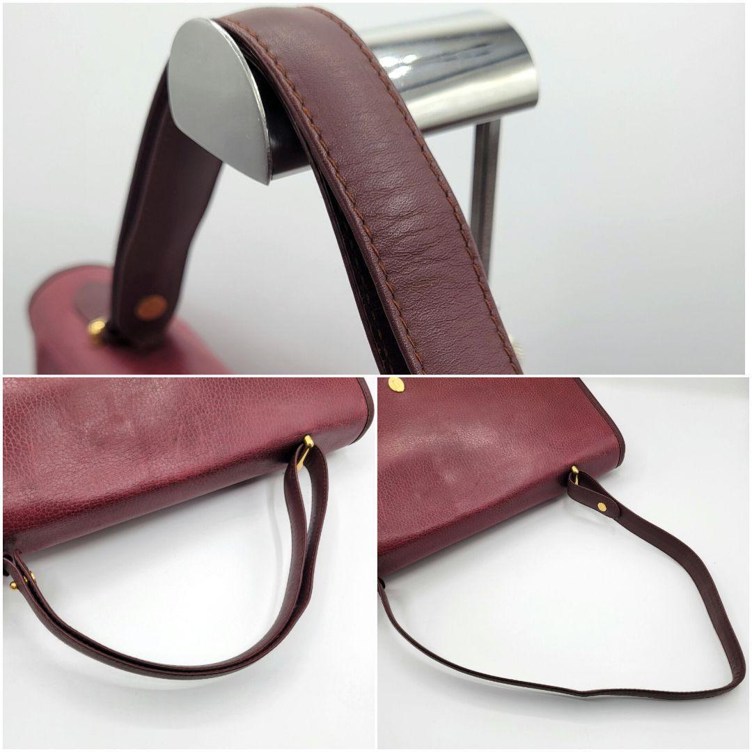 カルティエ ビジネスバッグ 2way マストライン A4 PC レザー ボルドー