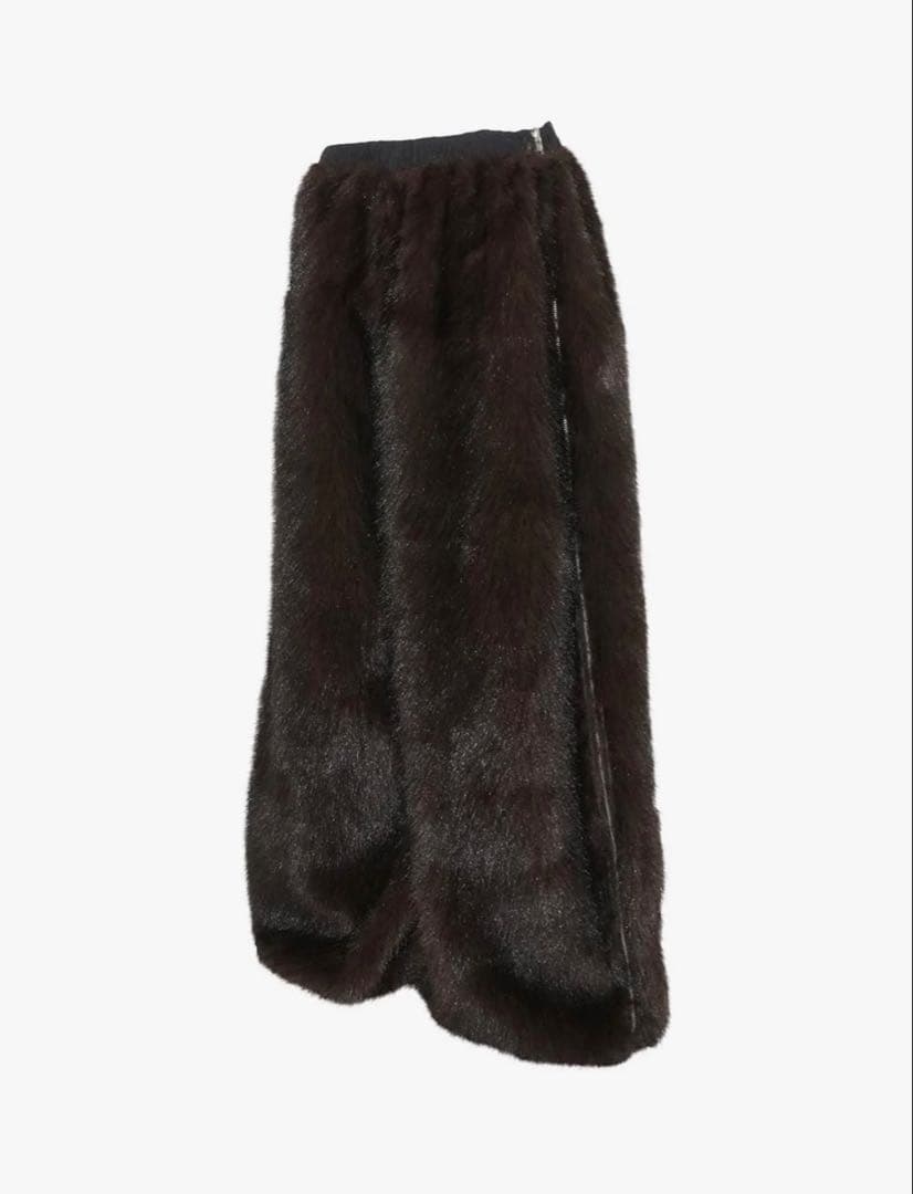 S flip fur pants THEREDTHREAD ブラウン