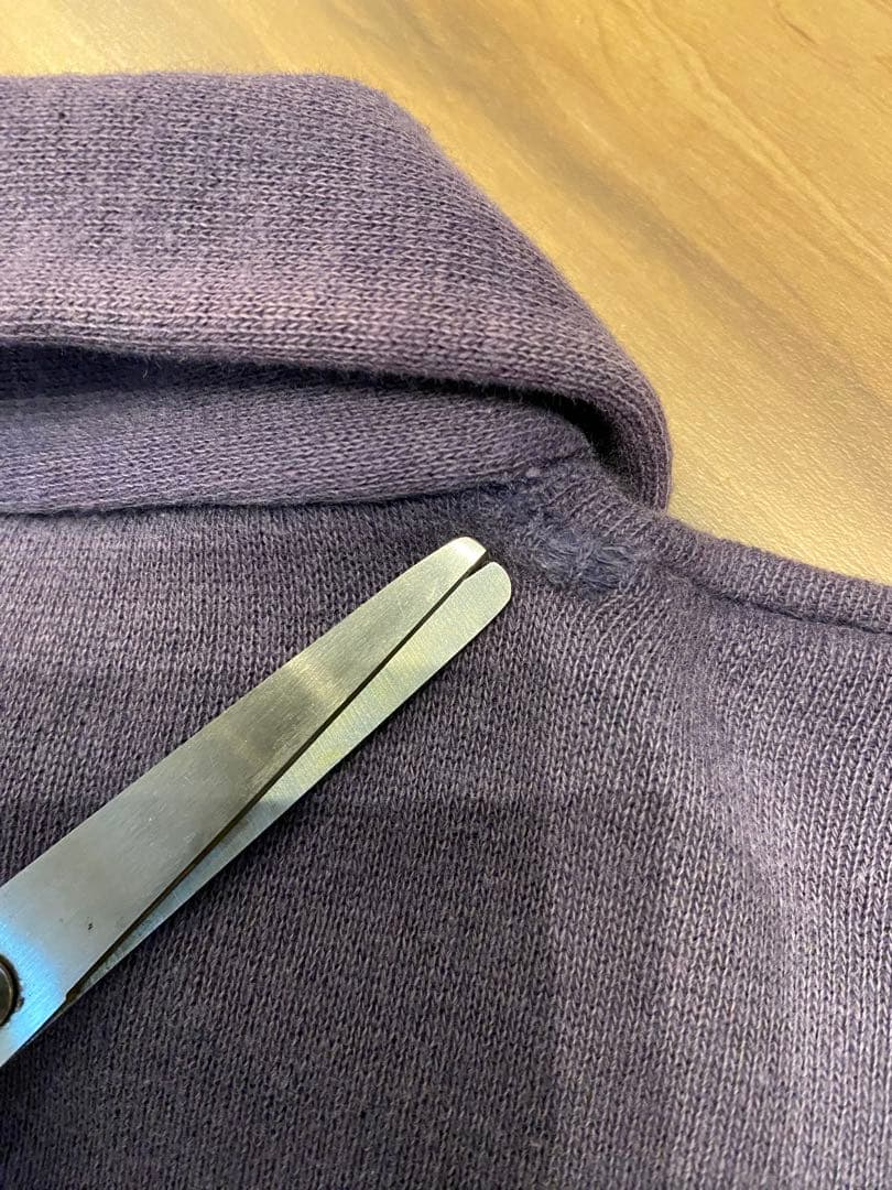 60s champion ハーフジップ　ランタグ　ナス紺　グッドフェード　大きめ