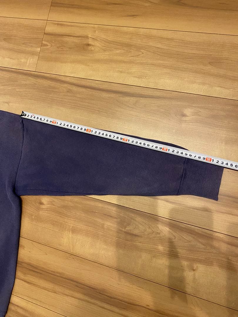 60s champion ハーフジップ　ランタグ　ナス紺　グッドフェード　大きめ
