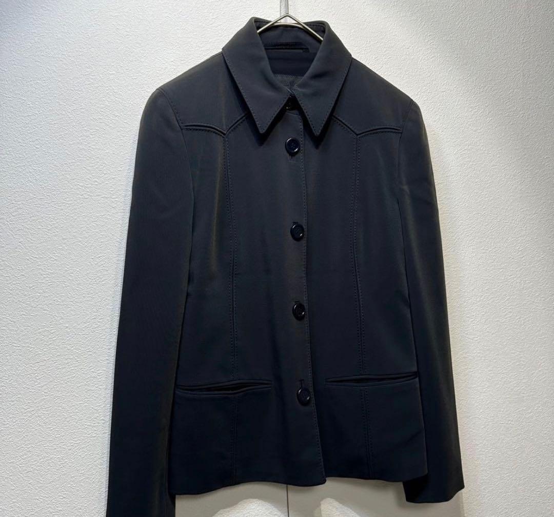 希少 PRADA MILANO 上質 ステッチ 変形 ジャケット