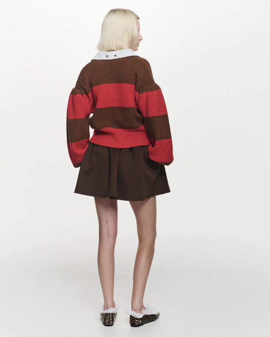 bibiy NELLY MINI SKIRT ブラウン