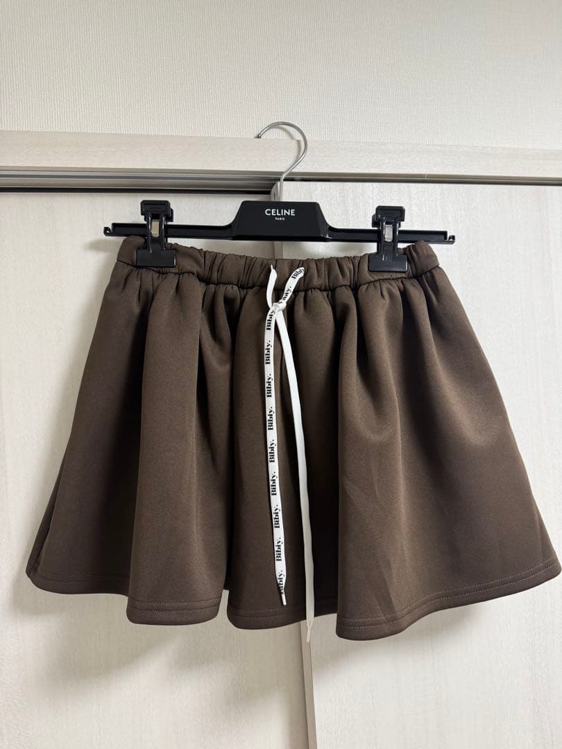 bibiy NELLY MINI SKIRT ブラウン