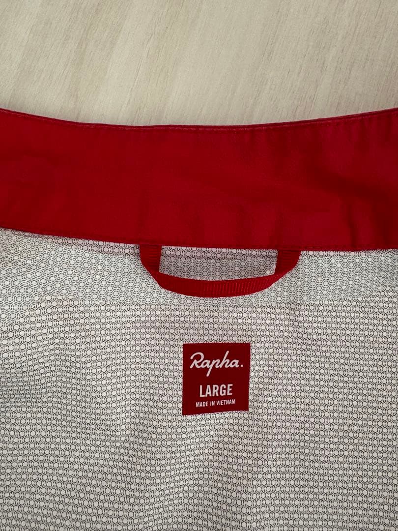 【美品】Rapha コア レインジャケット レッド　Lサイズ