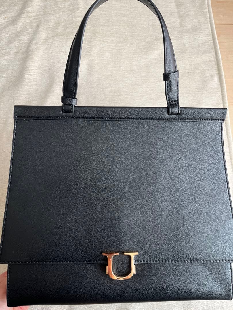 黒 合成皮革 ビジネスバッグ