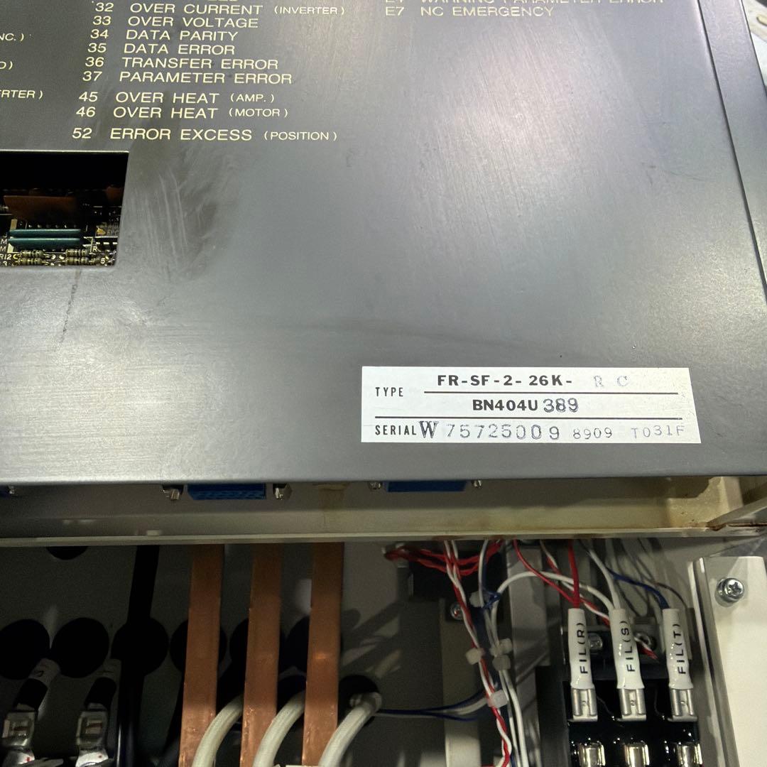 三菱電機　AC スピンドルドライブ FR-SF-2-26K -RC 動作保証