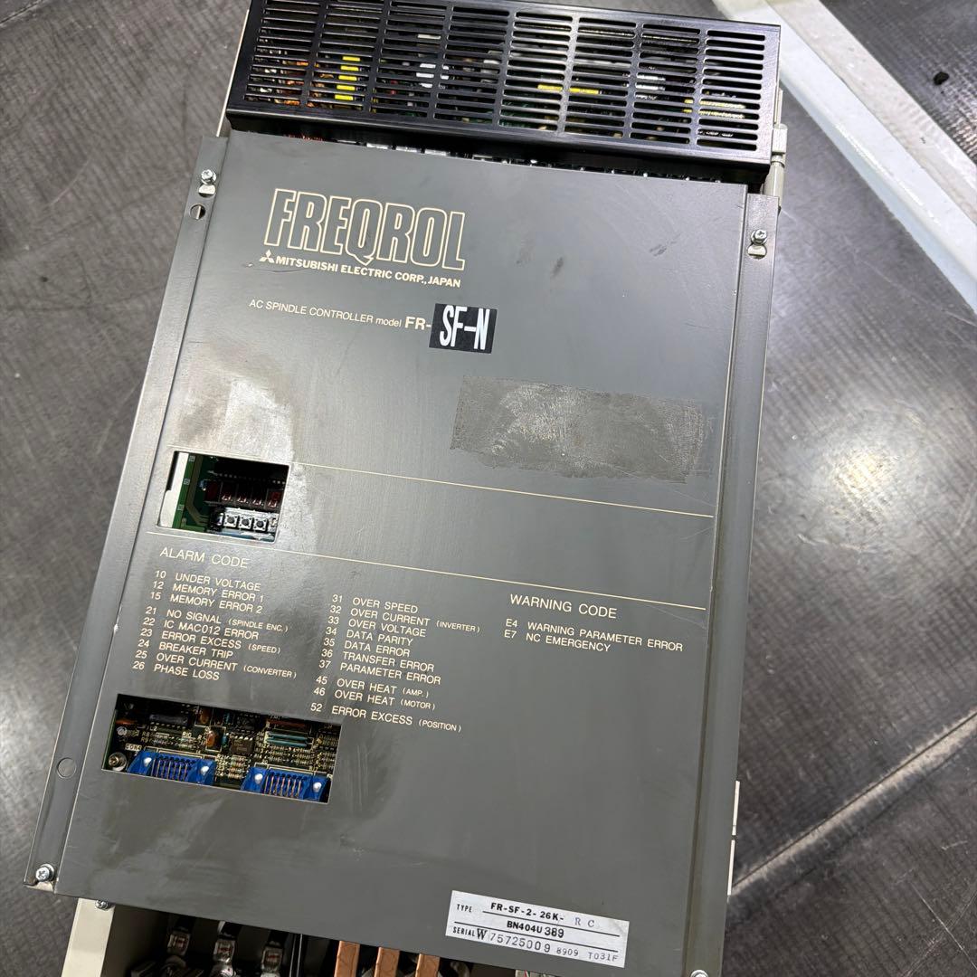 三菱電機　AC スピンドルドライブ FR-SF-2-26K -RC 動作保証