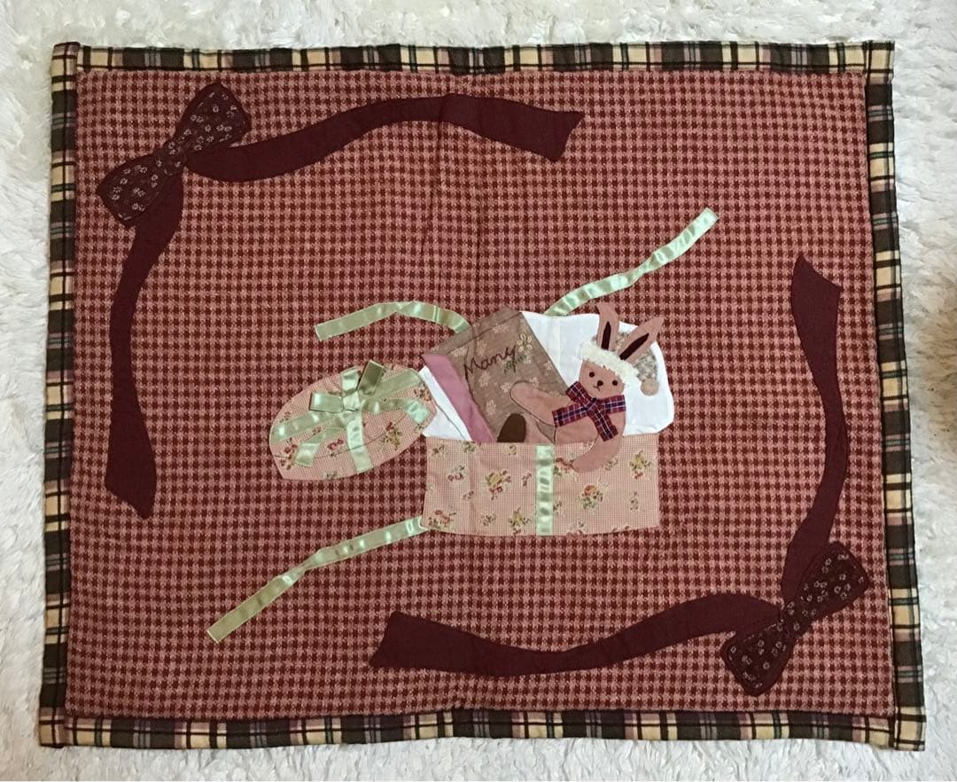 マニー　うさぎ　クリスマス　マット