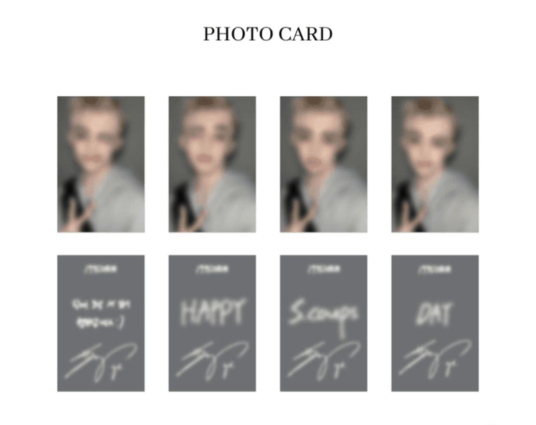 エスクプス バパケ トレカ HAPPY S.coups DAY　フォト4枚セット