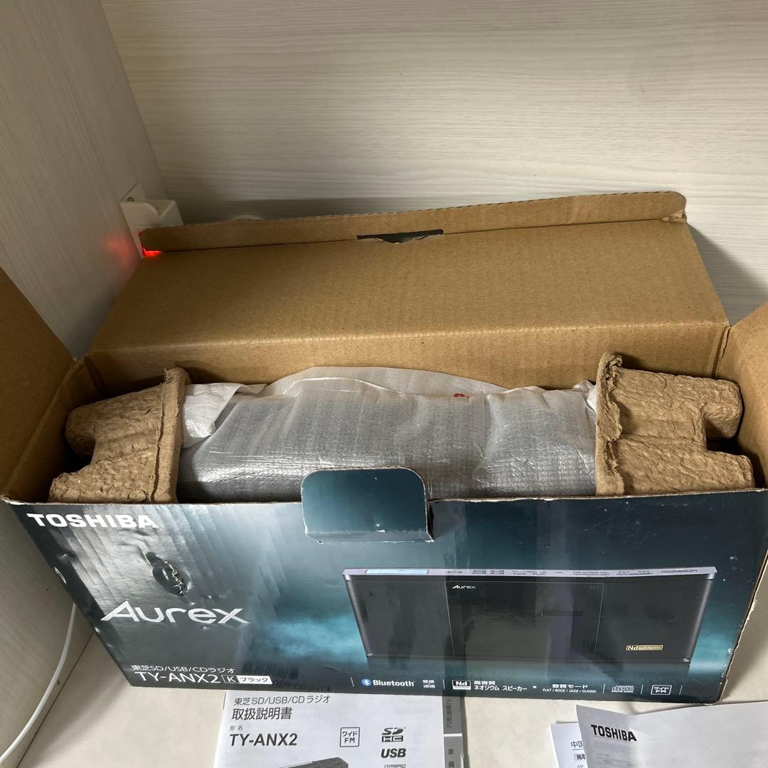 東芝 Aurex　CD・USB・SD・Bluetooth・ラジオTY-ANX1