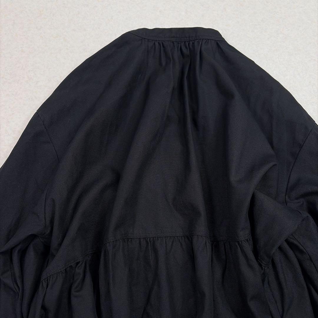 ユナイテッドアローズ コットン ティアード ミニ ワンピース チュニック　黒