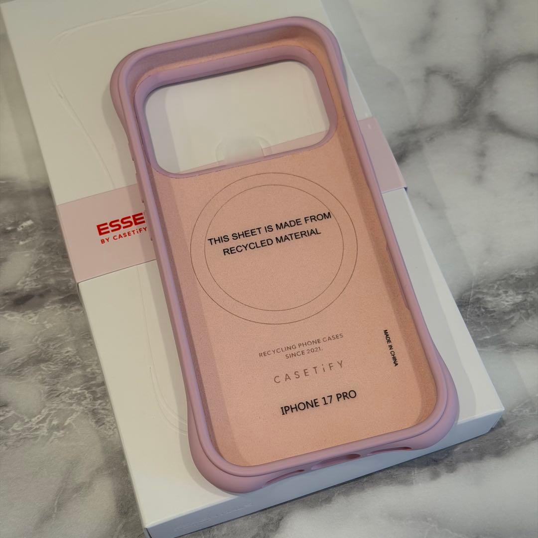 casetify ウェーブシリコン　ケース　iPhone17pro ピンク