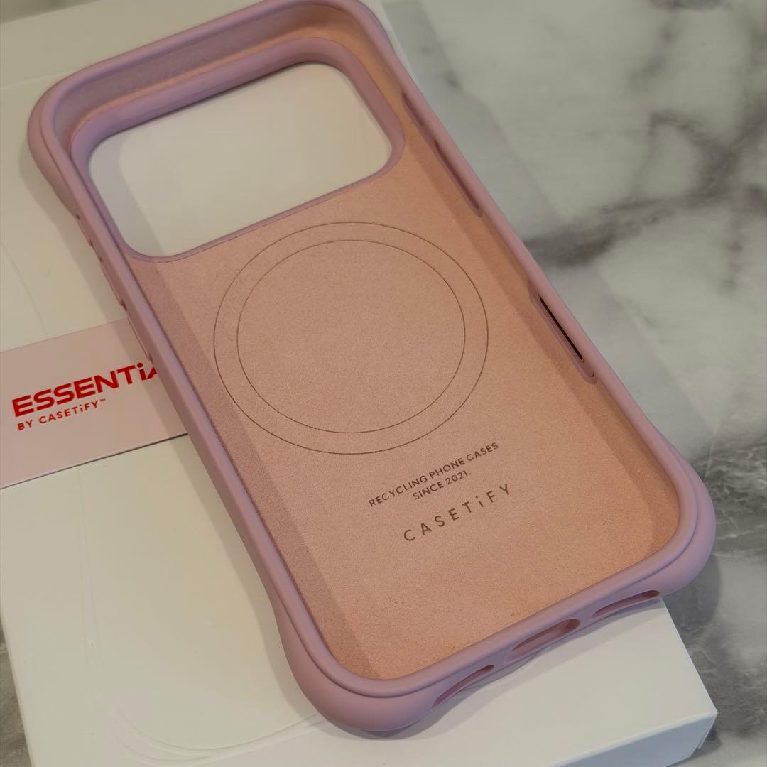 casetify ウェーブシリコン　ケース　iPhone17pro ピンク