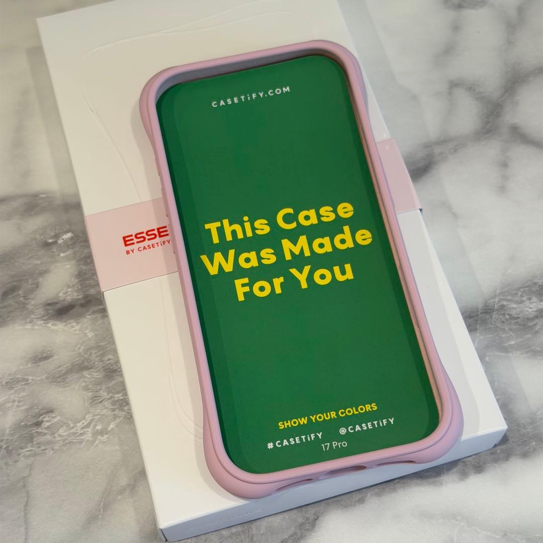 casetify ウェーブシリコン　ケース　iPhone17pro ピンク