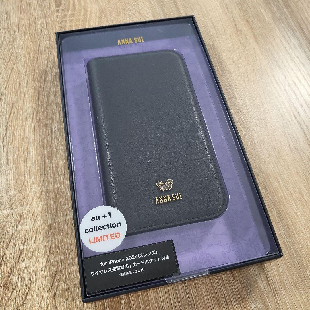 iPhone16 アナスイ FOLIO CASE／Black