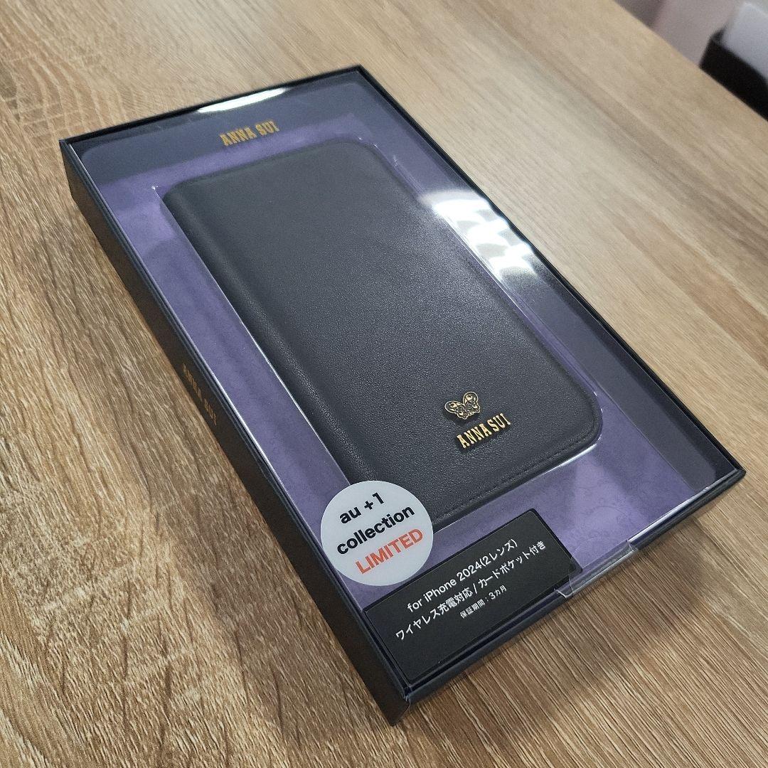 iPhone16 アナスイ FOLIO CASE／Black