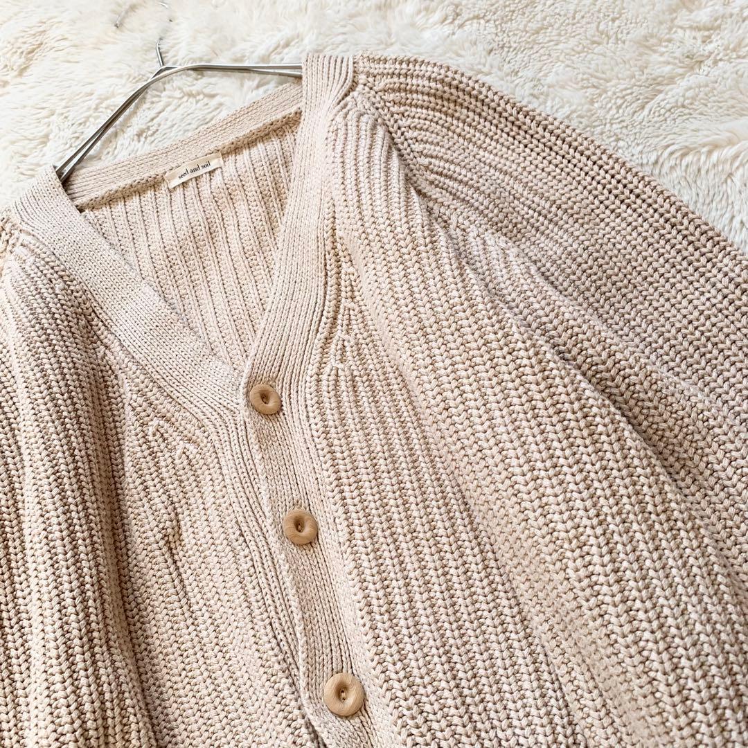 Seed and Soil オーガニックコットン　カーディガン
