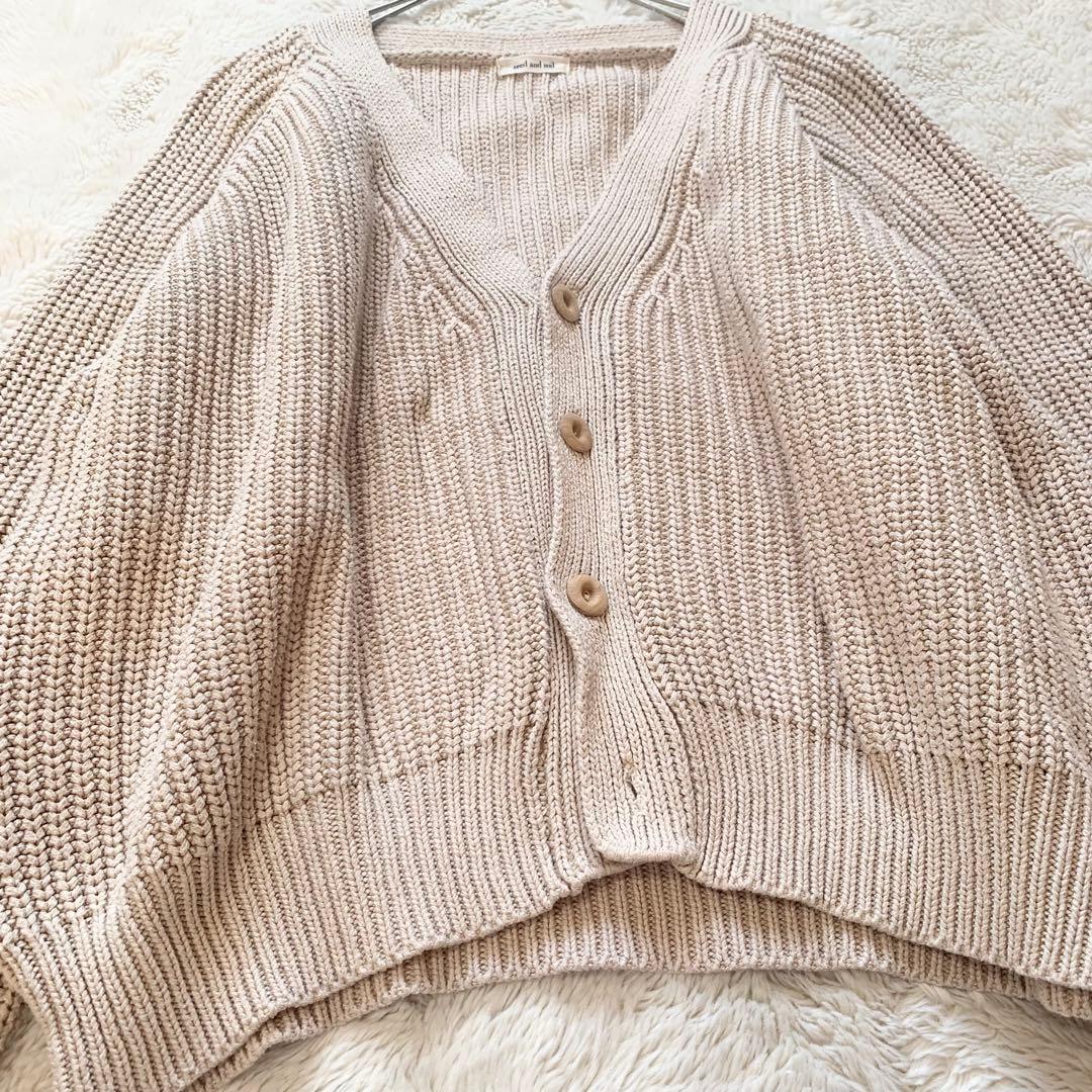 Seed and Soil オーガニックコットン　カーディガン