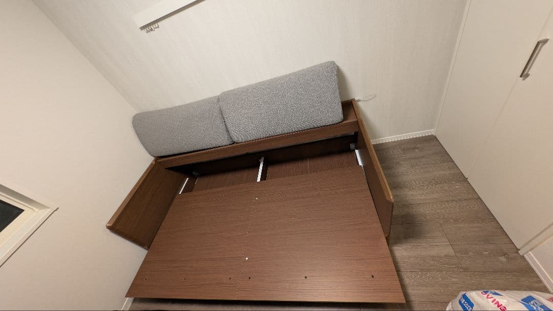 (らんち) ニトリ 3way ベッドソファ