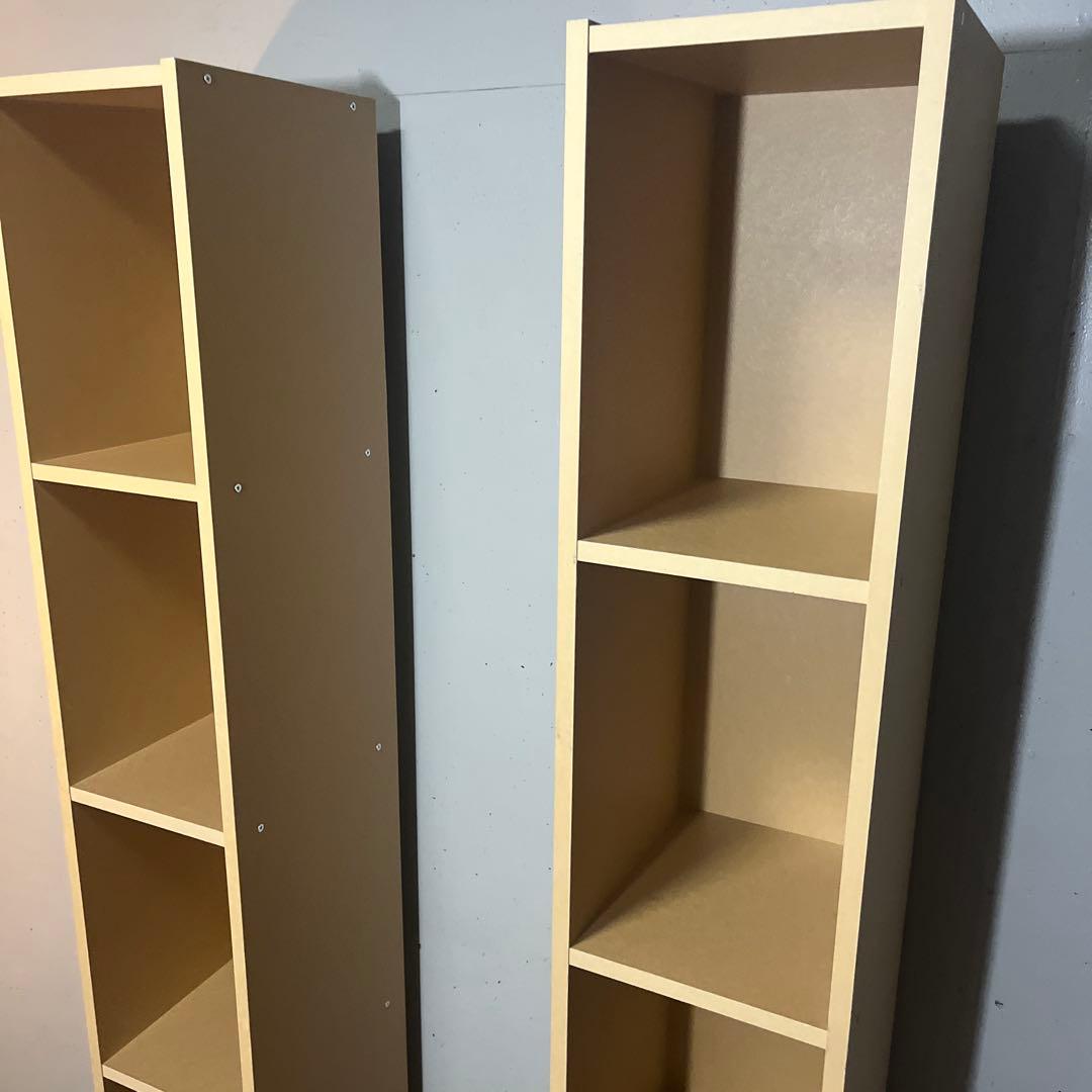 美品・廃盤希少★無印 パルプボードボックス・スリム・５段 ２個セット