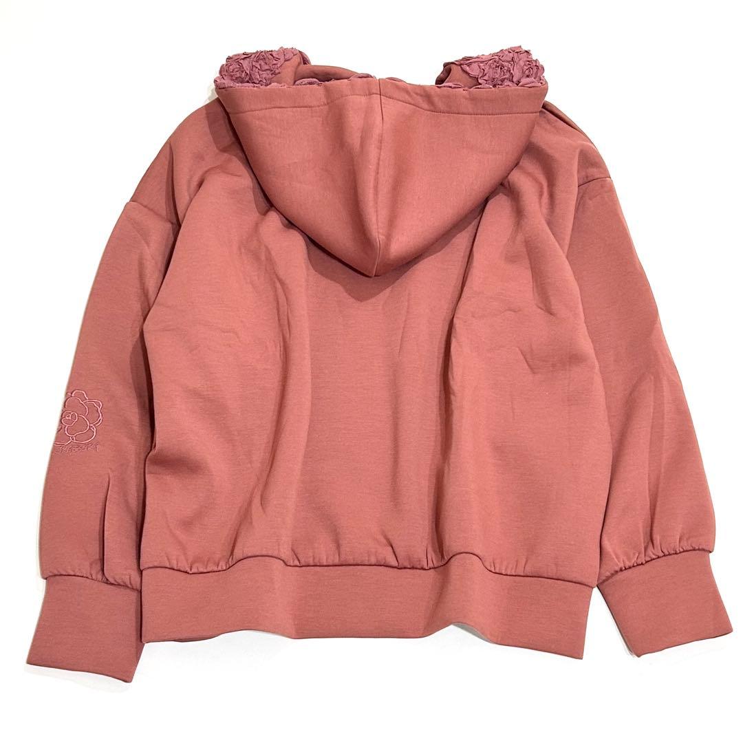 INGEBORG インゲボルグ 薔薇 フリル パーカー フーディ ゆったり