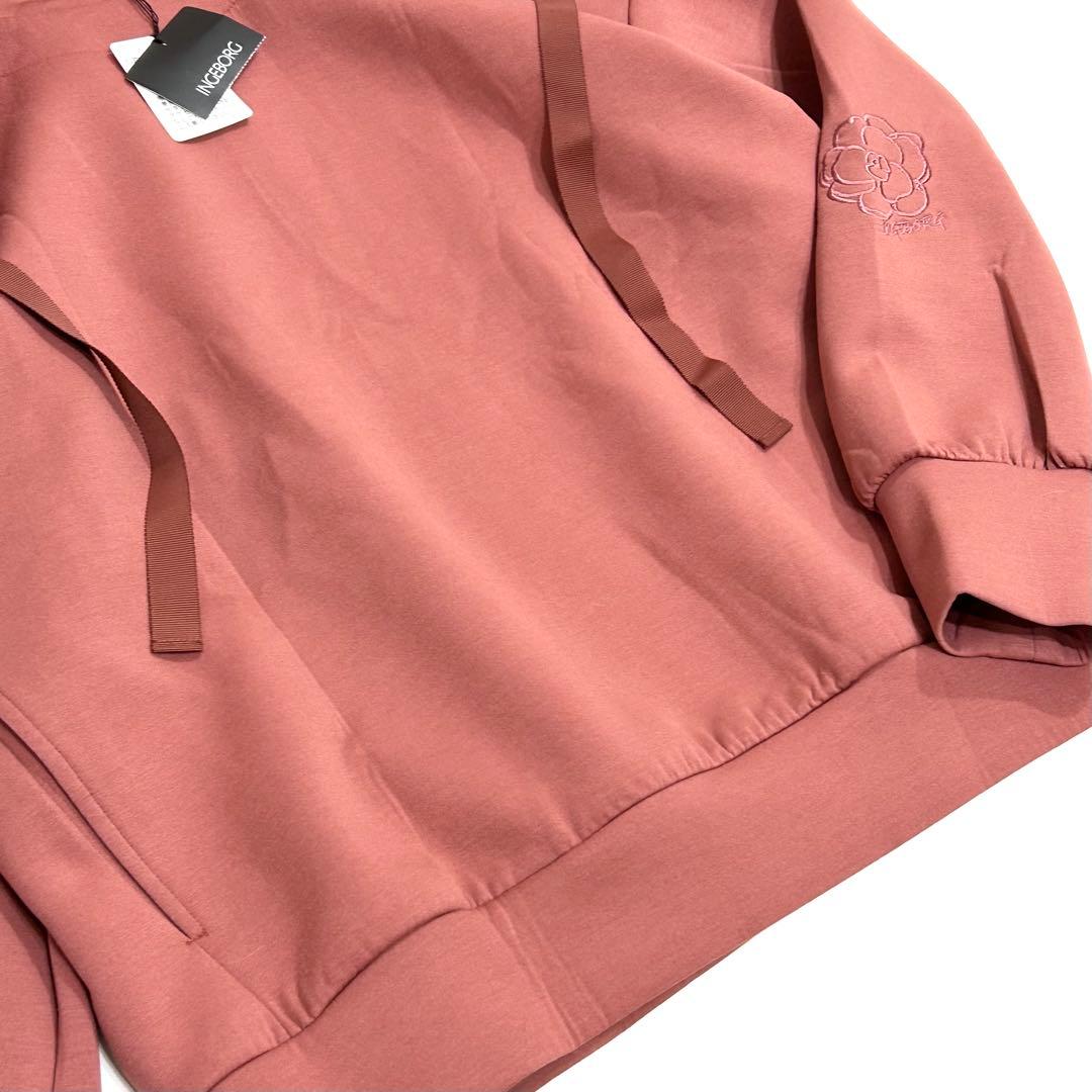 INGEBORG インゲボルグ 薔薇 フリル パーカー フーディ ゆったり