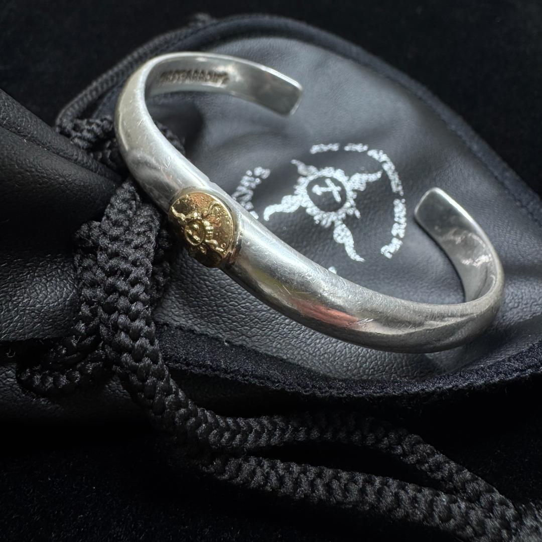 【16.5cm】　K18/SILVER ファーストアローズ バングル シルバー