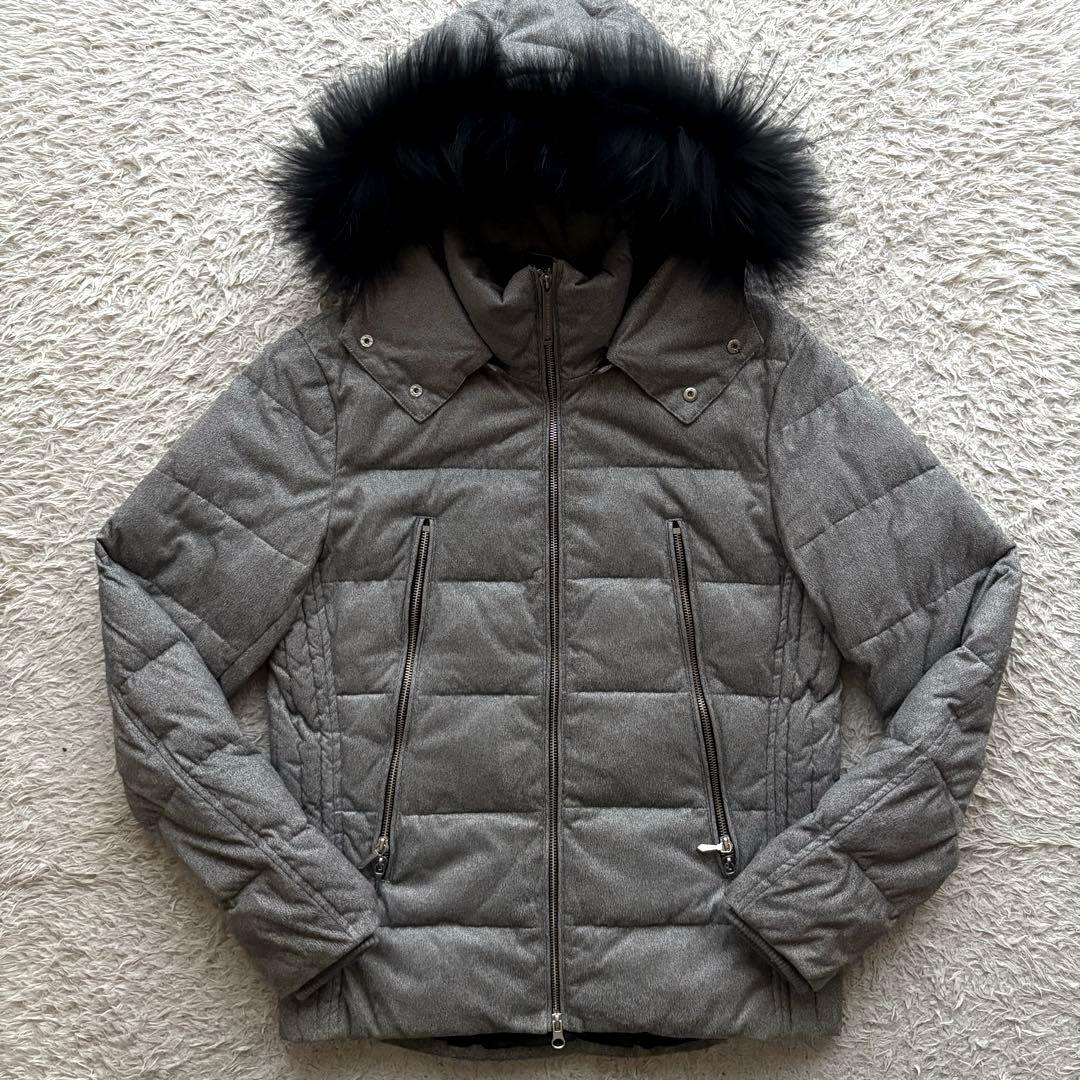 BUFFALO BOBS ダウンジャケット ラクーンファー フード ダブルジップ