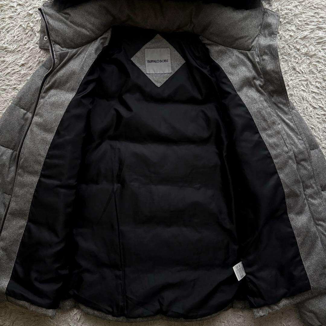 BUFFALO BOBS ダウンジャケット ラクーンファー フード ダブルジップ