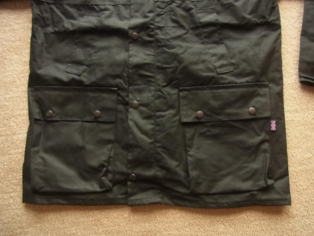 値下げ　新品 オイルドジャケット 本場英国製 Mサイズ 黒 タグ有り
