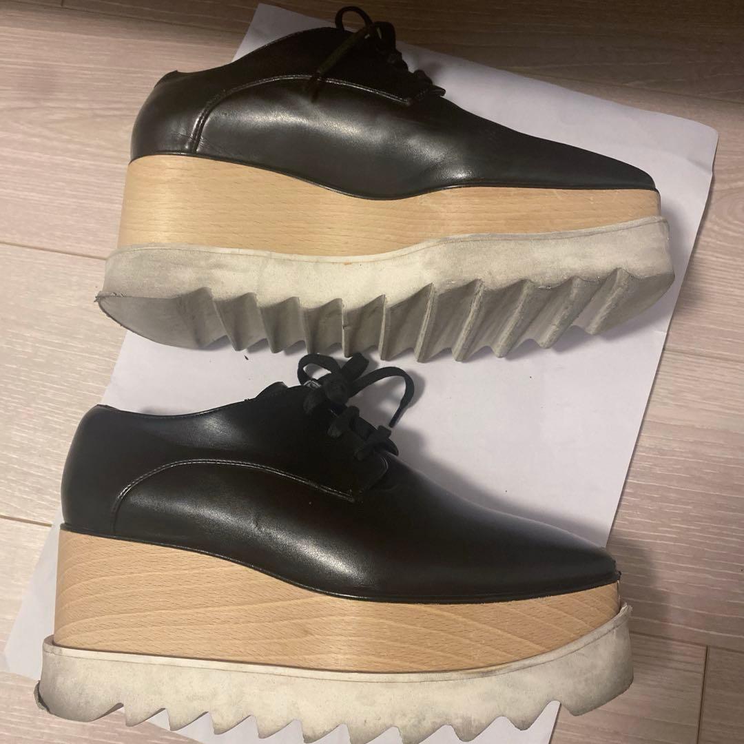 ステラマッカートニー エリス 厚底 プラットフォーム ブラック 23.5