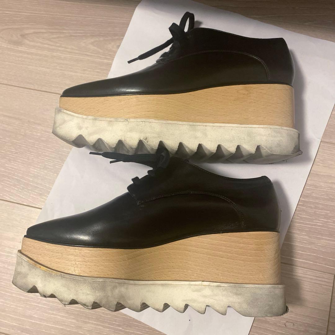 ステラマッカートニー エリス 厚底 プラットフォーム ブラック 23.5