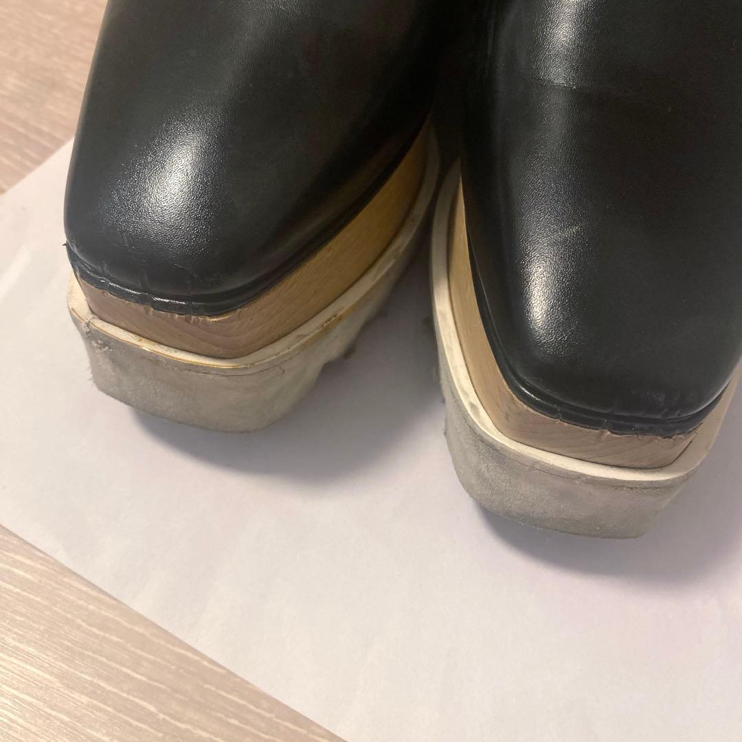 ステラマッカートニー エリス 厚底 プラットフォーム ブラック 23.5