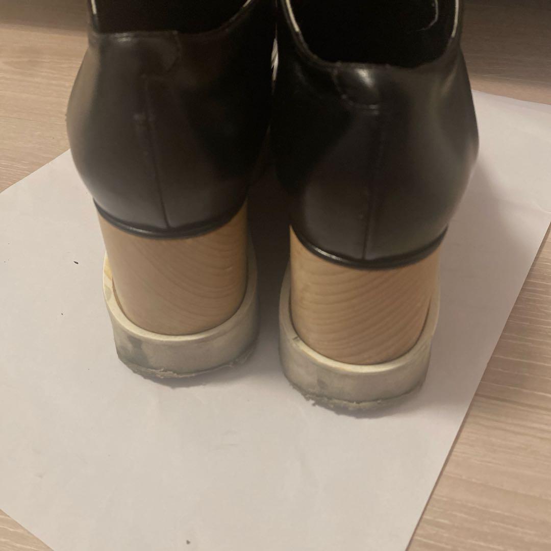 ステラマッカートニー エリス 厚底 プラットフォーム ブラック 23.5