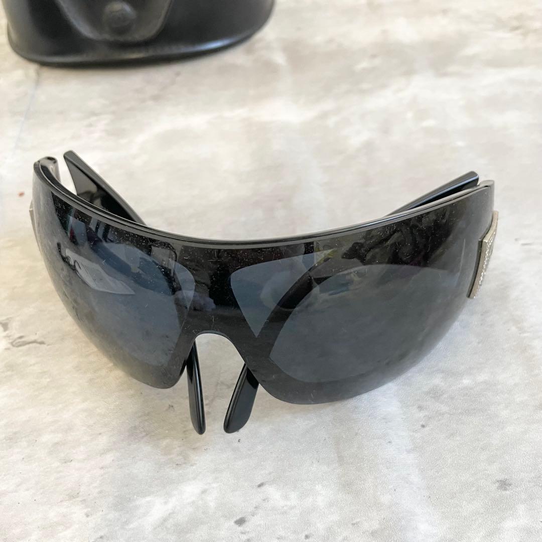 CHANEL サングラス ラインストーン ココマーク ブラック