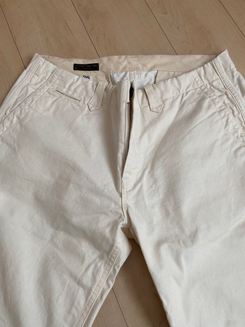 WESTRIDE ホワイトチノパン36