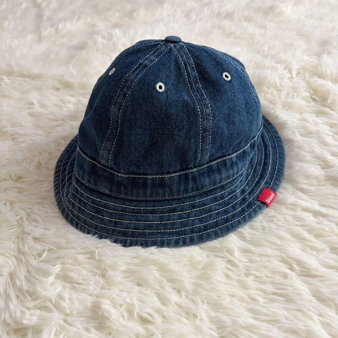 90s-00s OLD STUSSY デニムバケットハットFREEサイズ