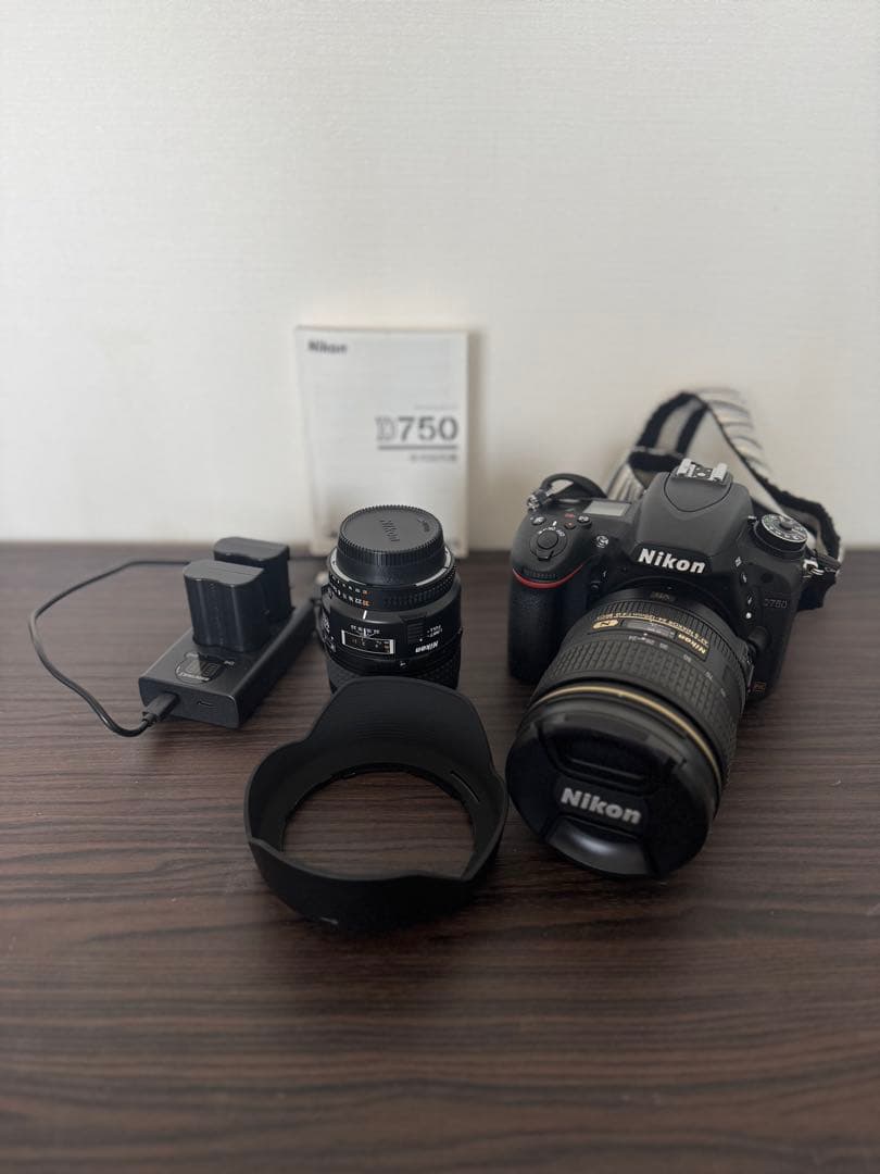ニコン　D750 カメラ　レンズ　バッテリー　セット