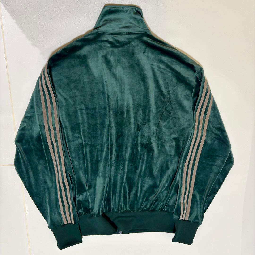 【希少ベロア】アディダス ファイヤーバード トラックジャケット グリーン M