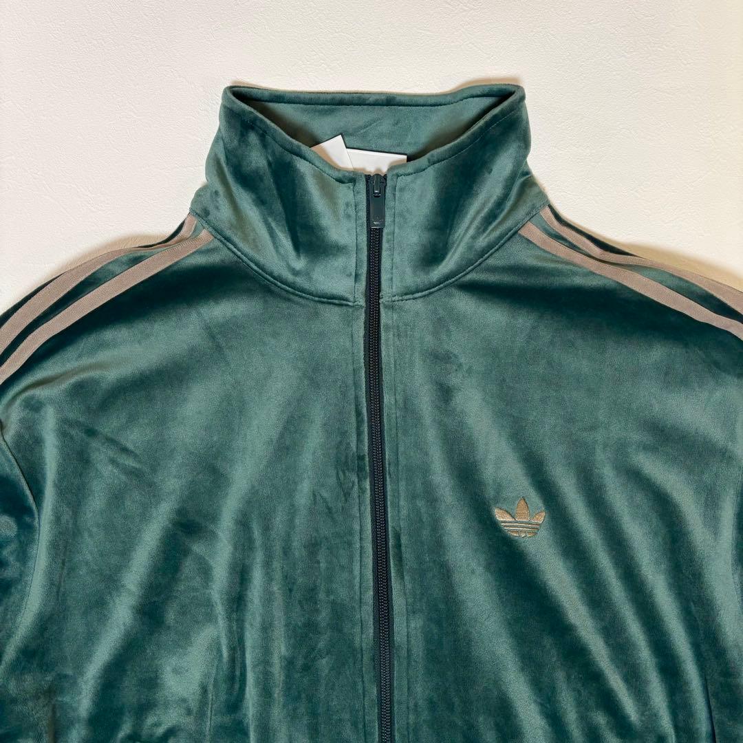 【希少ベロア】アディダス ファイヤーバード トラックジャケット グリーン M