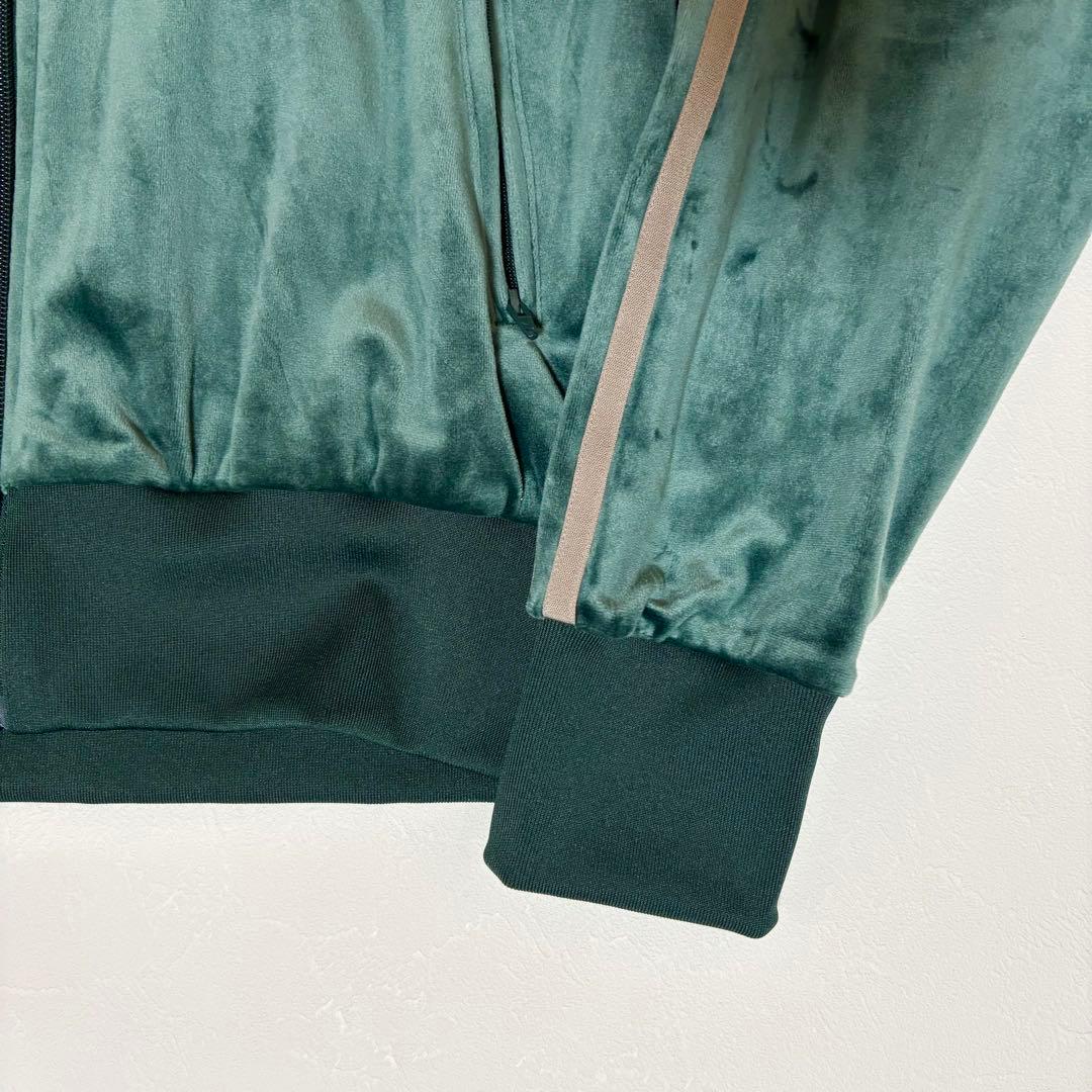 【希少ベロア】アディダス ファイヤーバード トラックジャケット グリーン M