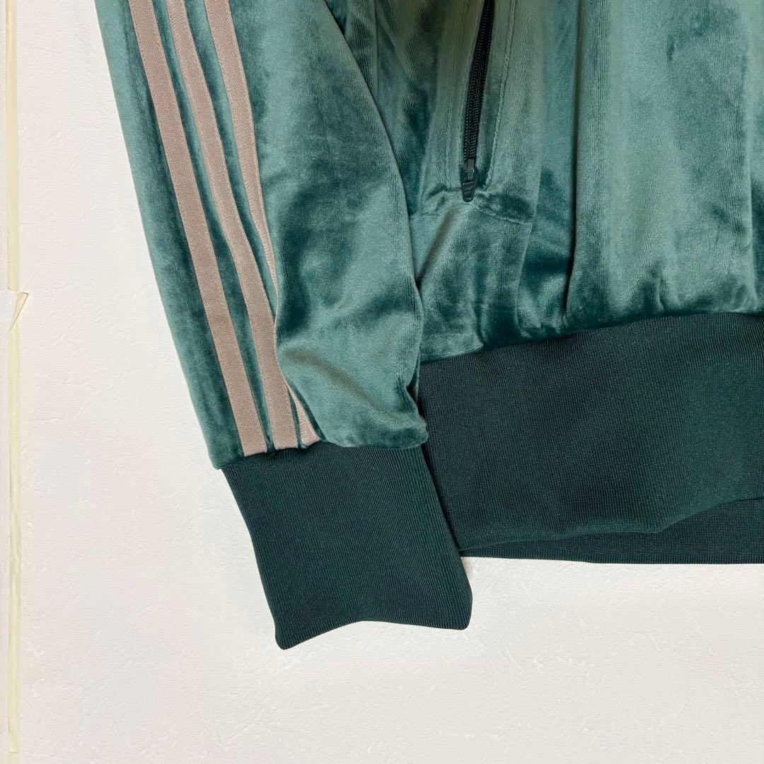 【希少ベロア】アディダス ファイヤーバード トラックジャケット グリーン M