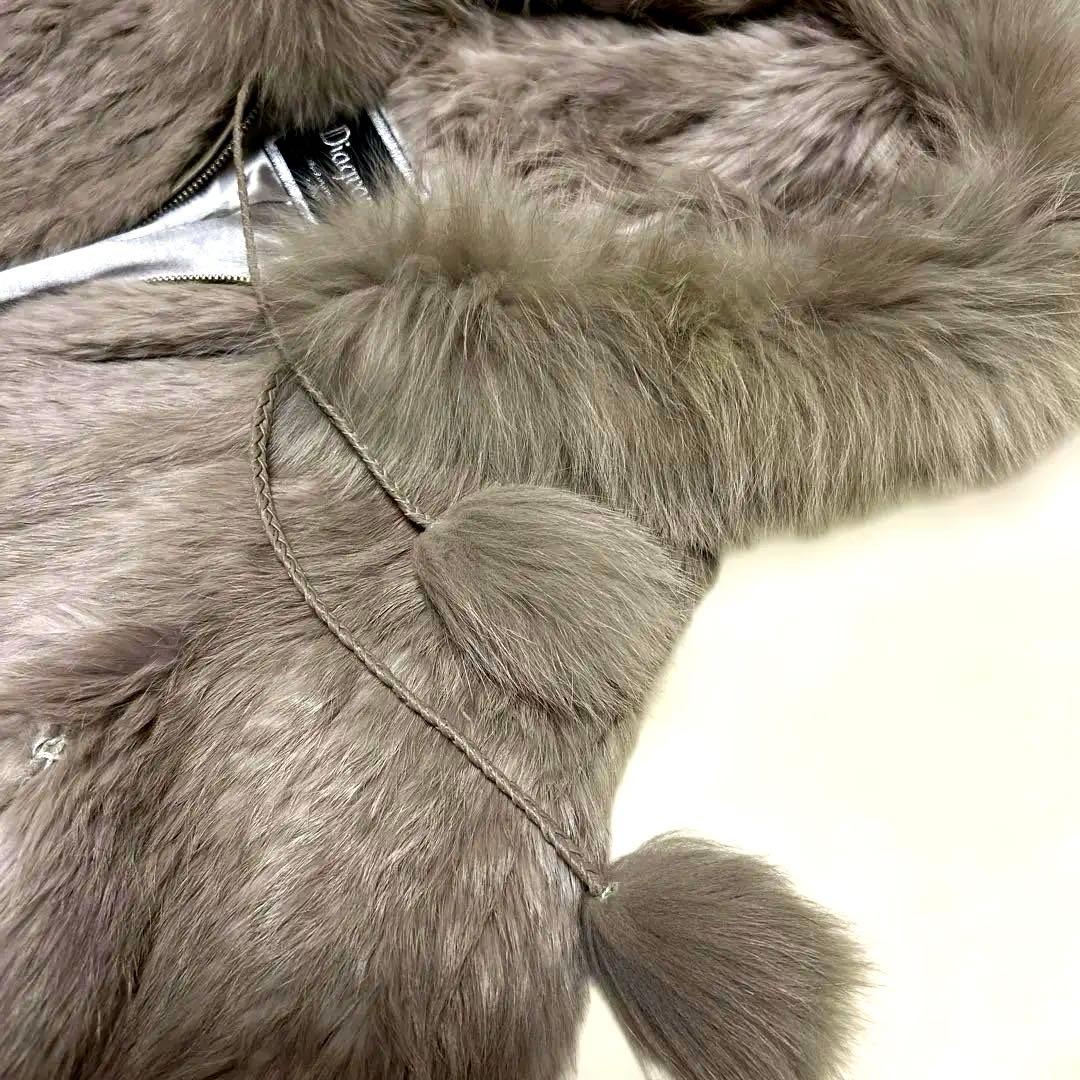 バレンタイン限定値下げダイアグラム　リアルファー　ショートコートフード付き