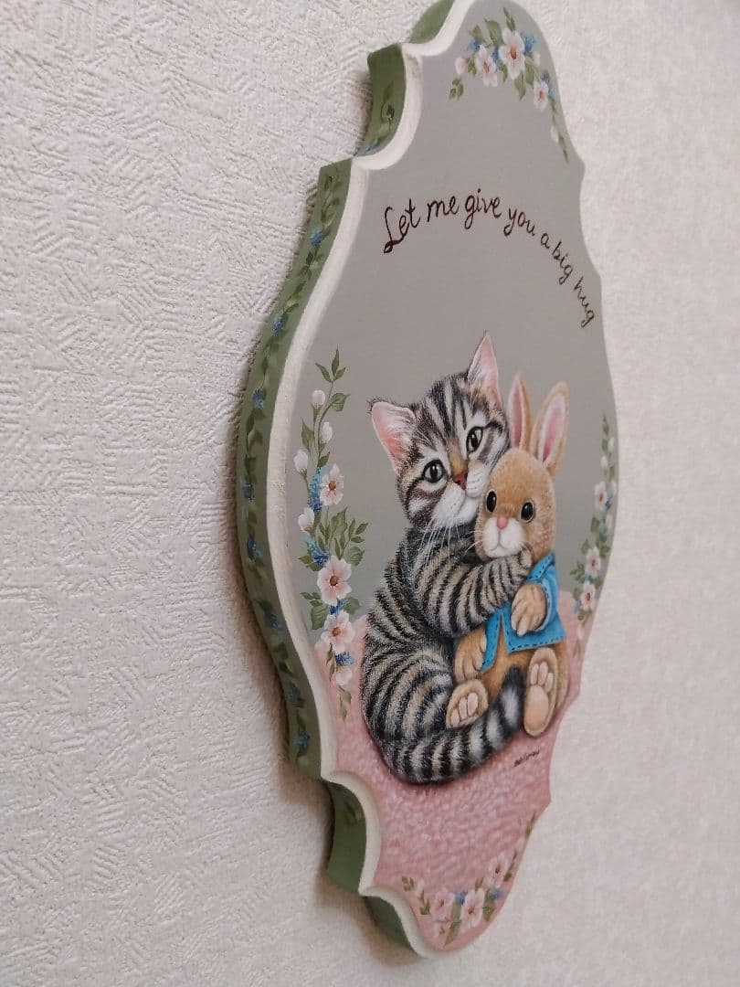 トールペイント作品：「ぎゅっとさせて」